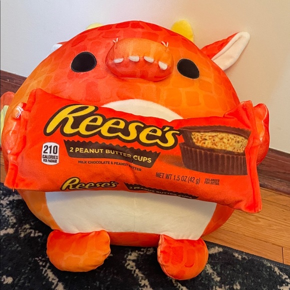 Reese's SNACKLE Dragon Plush Toy Like New FELIX - Picture 3 of 9
